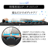 フィットネスマットレス シングルサイズ 三つ折り 折りたたみ 高反発ウレタン 体圧分散 ボディケア ストレッチ