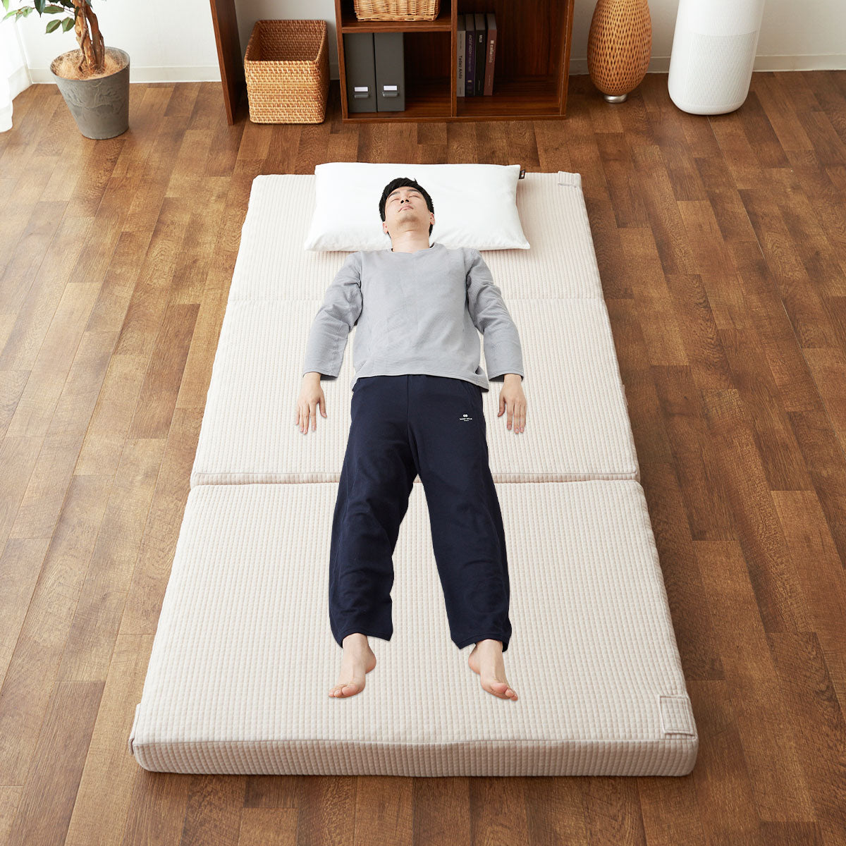 ファミリーマットレス 連結可能 選べる5サイズ 三つ折り 折りたたみ 高反発ウレタン 家族 子供 ワイド 大きいサイズ ファミリーサイズ