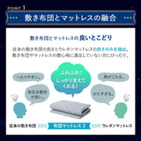 布団マットレス2 ダブルサイズ 高反発ウレタン 綿入り特殊カバー採用