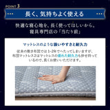 布団マットレス2 クイーンサイズ 高反発ウレタン 綿入り特殊カバー採用
