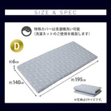 布団マットレス2 ダブルサイズ 高反発ウレタン 綿入り特殊カバー採用