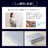 布団マットレス2 シングルサイズ 収納バンド付き 高反発ウレタン 洗える わた入り特殊カバー採用 FUTONマットレス ふとんマットレス