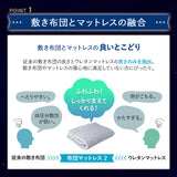 布団マットレス2 シングルサイズ 収納バンド付き 高反発ウレタン 洗える わた入り特殊カバー採用 FUTONマットレス ふとんマットレス