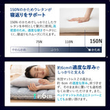 布団マットレス2 シングルサイズ 収納バンド付き 高反発ウレタン 洗える わた入り特殊カバー採用 FUTONマットレス ふとんマットレス