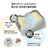 枕 まくら ピロー 43×63cm 極厚 かため 高さ調節可能 カスタム 高反発 ウレタン パイプ わた ボディケア 安眠枕 快眠枕 フィット性 体圧分散 仰向け 横向き 寝返り ショールーム体験可