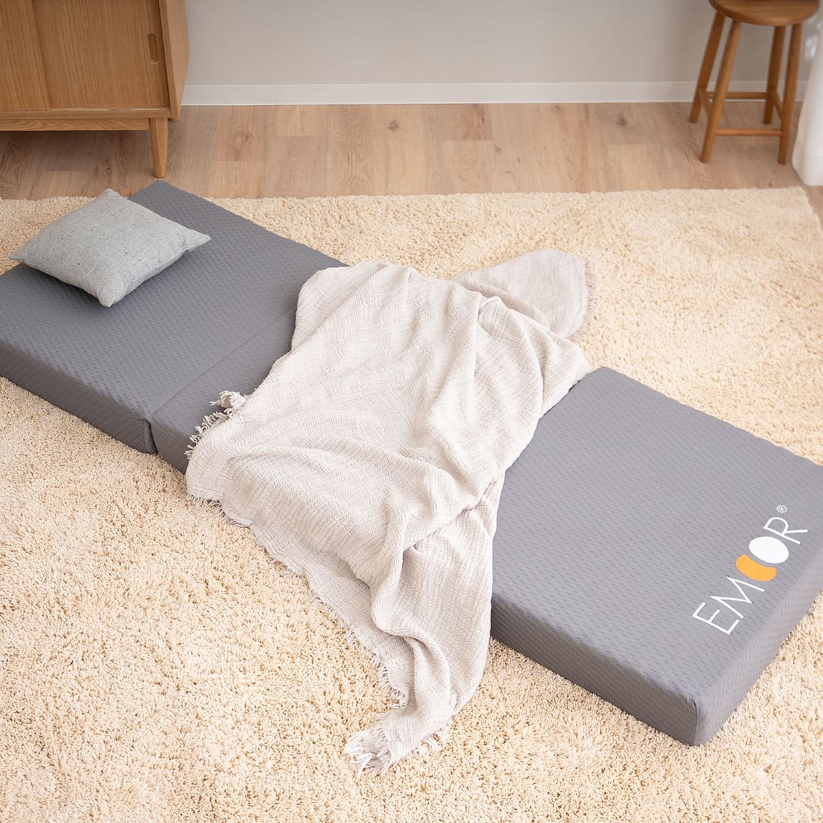 コンパクトマットレス 65×180cm 80×180cm コンパクトサイズ ごろ寝サイズ 三つ折り 折りたたみ 極厚 12cm 高反発 ウレタン かため 抗菌加工