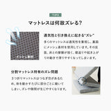 マットレス用 滑り止め 97×195cm ズレ防止 隙間防止 湿気対策 補助パッド 下敷き フロアマット フロアシート 軽量 コンパクト 滑らない ズレない パッド マット シート マットレス 敷き布団 洋室 和室 フローリング 畳