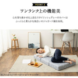 コンパクトサイズ 三つ折りマットレス 折りたたみマットレEMOOR LUXE ス 幅65cm 幅80cm EMOOR LUXE リュクスマットレス ごろ寝 コンパクトベリーショート コンパクトショート セミシングルショート