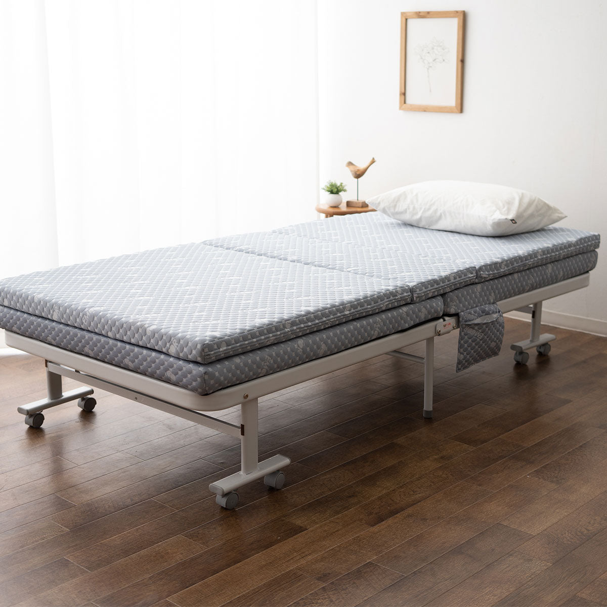 折りたたみベッド専用マットレス シングルサイズ 敷いたまま折りたためる メホール ショールームお試し