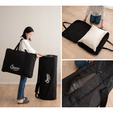 まくら用 収納バッグ 収納ケース (約50×70cmまでの枕に対応) 持ち手付き ポータブル 収納 持ち運び 保管 外泊 遠征 出張 キャンプ 車中泊 避難