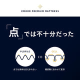 プレミアムマットレス コンパクトショート 幅65cm 極厚 15cm 高反発ウレタン 3層構造 三つ折り 3つ折り 折りたたみ コンパクトマットレス ごろ寝