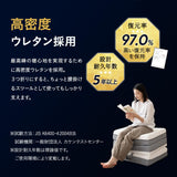 プレミアムマットレス コンパクトショート 幅65cm 極厚 15cm 高反発ウレタン 3層構造 三つ折り 3つ折り 折りたたみ コンパクトマットレス ごろ寝