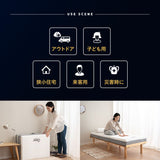 プレミアムマットレス セミシングルショート 幅80cm 極厚 3層構造 三つ折り 折りたたみ コンパクトマットレス ごろ寝 狭小住宅 子ども用 来客用