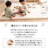 シームレス プレイマット 折りたたみ 幅140cm 幅180cm 幅200cm 大判 ベビーマット サークルマット クッションマット お昼寝 マット ラグ 撥水カバー 騒音緩和 へたりにくい