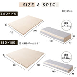 シームレス プレイマット 折りたたみ 幅140cm 幅180cm 幅200cm 大判 ベビーマット サークルマット クッションマット お昼寝 マット ラグ 撥水カバー 騒音緩和 へたりにくい