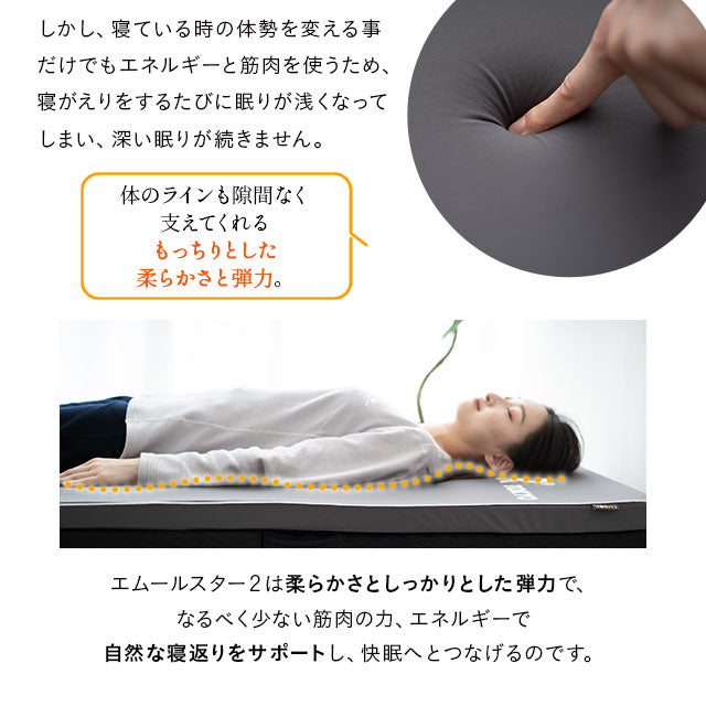 オーバーレイマットレス ダブルサイズ 超高弾力 高密度 ハイエンドモデル お使いの寝具に敷くだけで寝心地革命