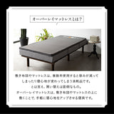 オーバーレイマットレス クイーンサイズ 超高弾力 高密度  ハイエンドモデル お使いの寝具に敷くだけで寝心地革命