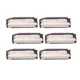 エムールオリジナル 布団セット収納ケース 6点セット (掛け布団・敷き布団・枕1～2個対応)  ダブルファスナー付き 中身が見える透明ビニール窓仕様