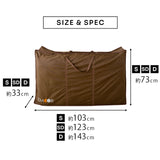 敷き布団用収納ケース ハイスタンダード 4点セット 持ち手付き 通気孔付き バッグ