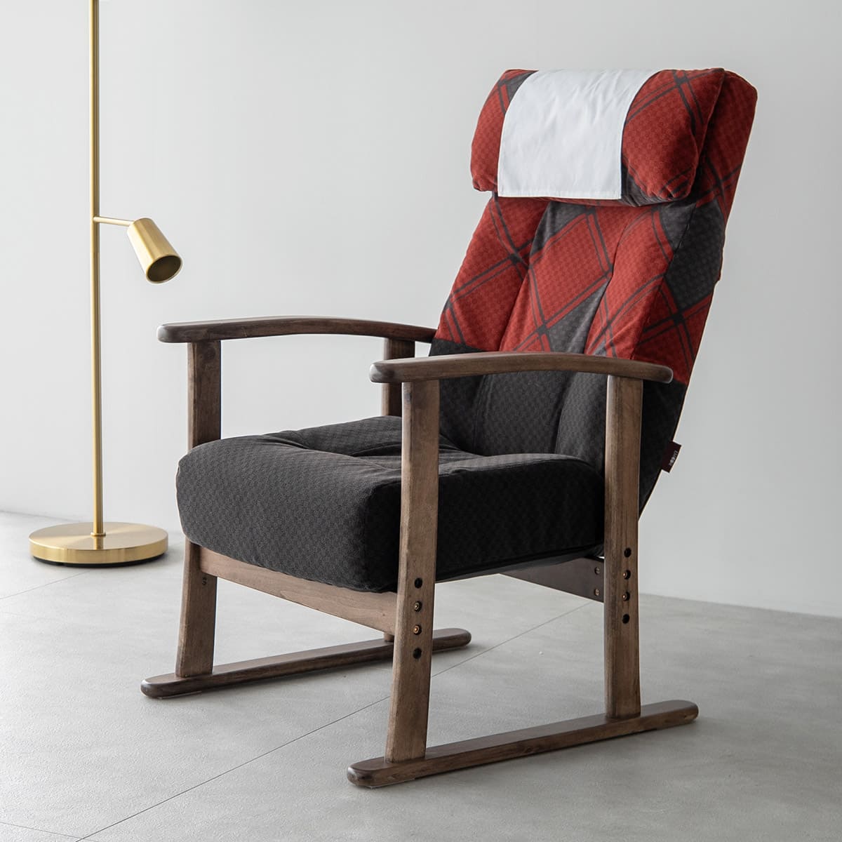 JR東日本コラボ 北陸新幹線 E7系 ポケットコイル 高座椅子 普通席デザイン グリーン席デザイン 無段階リクライニング 肘付き 座面高調節可 チェア