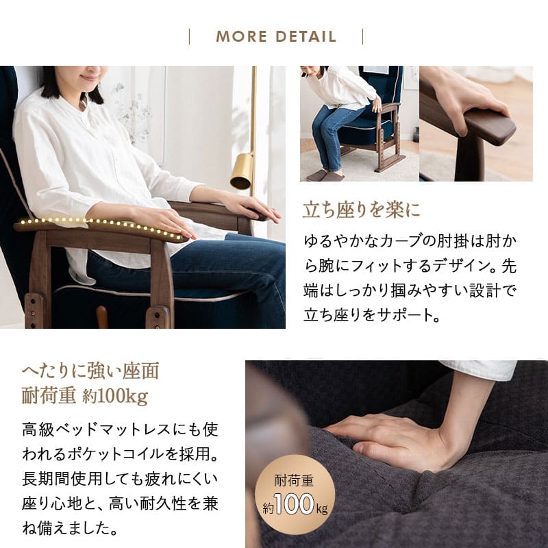 JR東日本コラボ 北陸新幹線 E7系 ポケットコイル 高座椅子 普通席デザイン グリーン席デザイン 無段階リクライニング 肘付き 座面高調節可 チェア