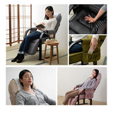 高座椅子 「きらく」 オットマン付き 7段階リクライニング サイドポケット付き ヘッドカバー付き 座面高調節可 組立不要 すぐに使える完成品