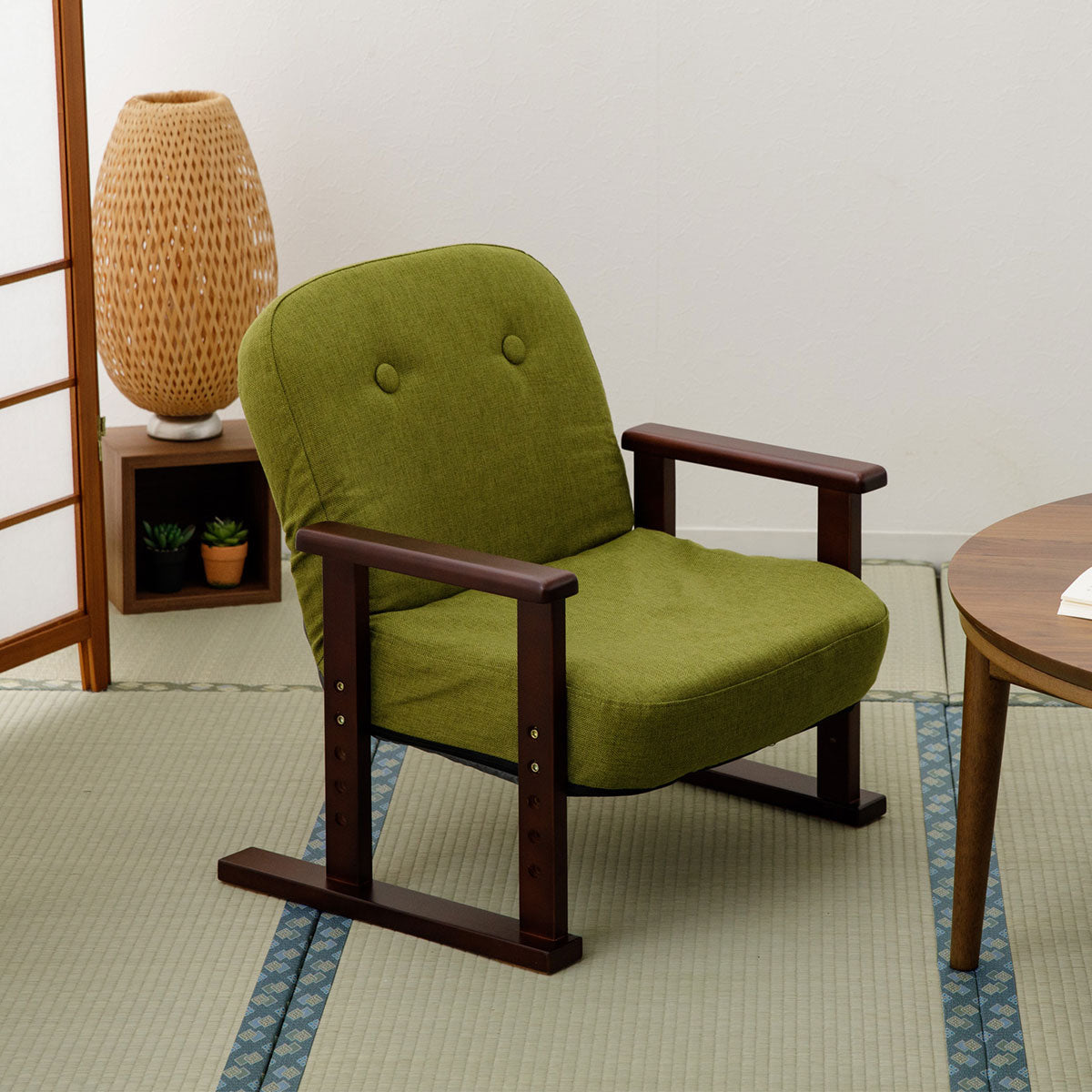 コンパクト 高座椅子 「こころ」 すぐに使える完成品 リクライニングチェア 法事椅子 父の日 敬老の日 母の日 ギフト 誕生日 プレゼント