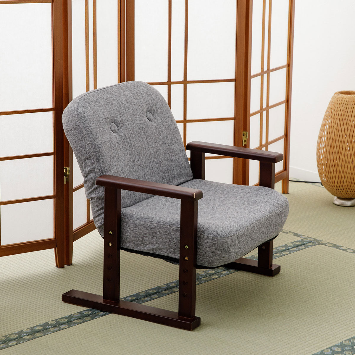 コンパクト 高座椅子 「こころ」 すぐに使える完成品 リクライニングチェア 法事椅子 父の日 敬老の日 母の日 ギフト 誕生日 プレゼント