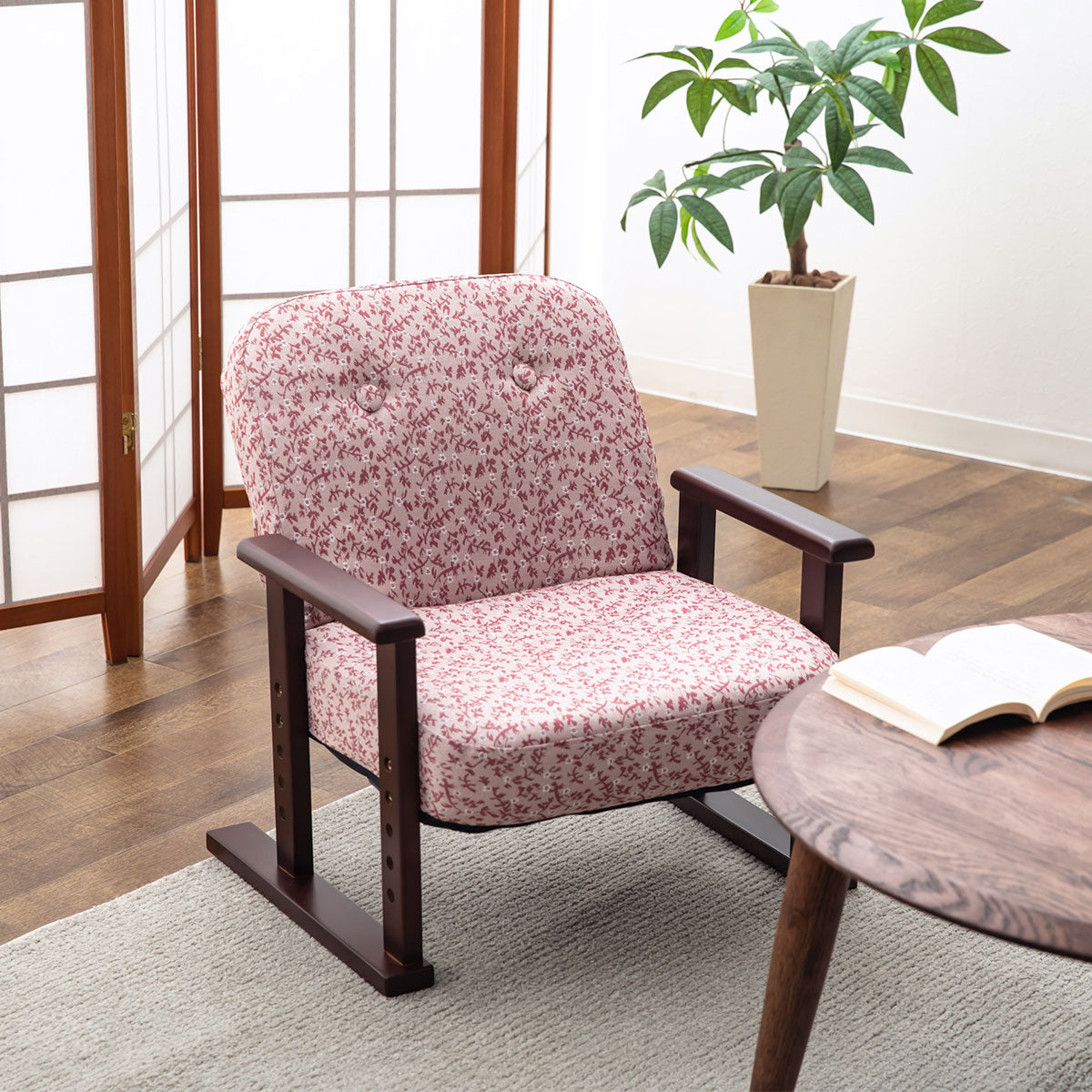 コンパクト 高座椅子 「こころ」 すぐに使える完成品 リクライニングチェア 法事椅子 父の日 敬老の日 母の日 ギフト 誕生日 プレゼント