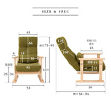 高座椅子 「きらく」 リクライニングチェア レバータイプ 組立不要 肘付き 座面調節可 角度調節可 立ち座り 腰痛 膝痛 サポート 軽量 完成品