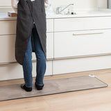 ホットキッチンマット 180×45cm 日本製 防水 抗菌 防カビ 滑り止め付き 暖房器具