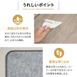 ホットキッチンマット 90×45cm 日本製 防水 抗菌 防カビ 滑り止め付き 暖房器具