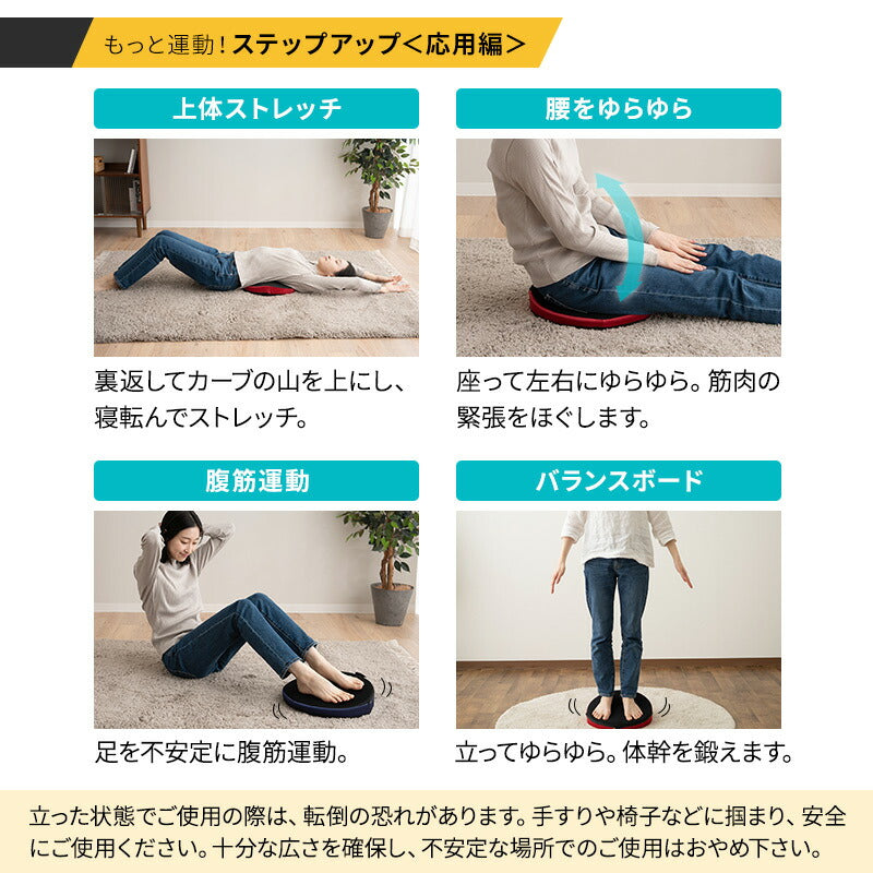 【座ゆらゆら】 バランスボード バランスディスク エクササイズマシン 健康器具 座ったまま トレーニング ストレッチ フィットネス ながら運動 ロコモ対策