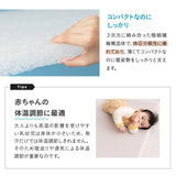 ベビーマットレス 2つ折りタイプ 折りたたみ 高反発 丸洗いOK 通気性抜群 低刺激 嘔吐 粗相 おねしょ