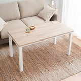 こたつテーブル＋こたつ掛け布団 セット 長方形 幅120cm ハイタイプ 省スペースデザイン