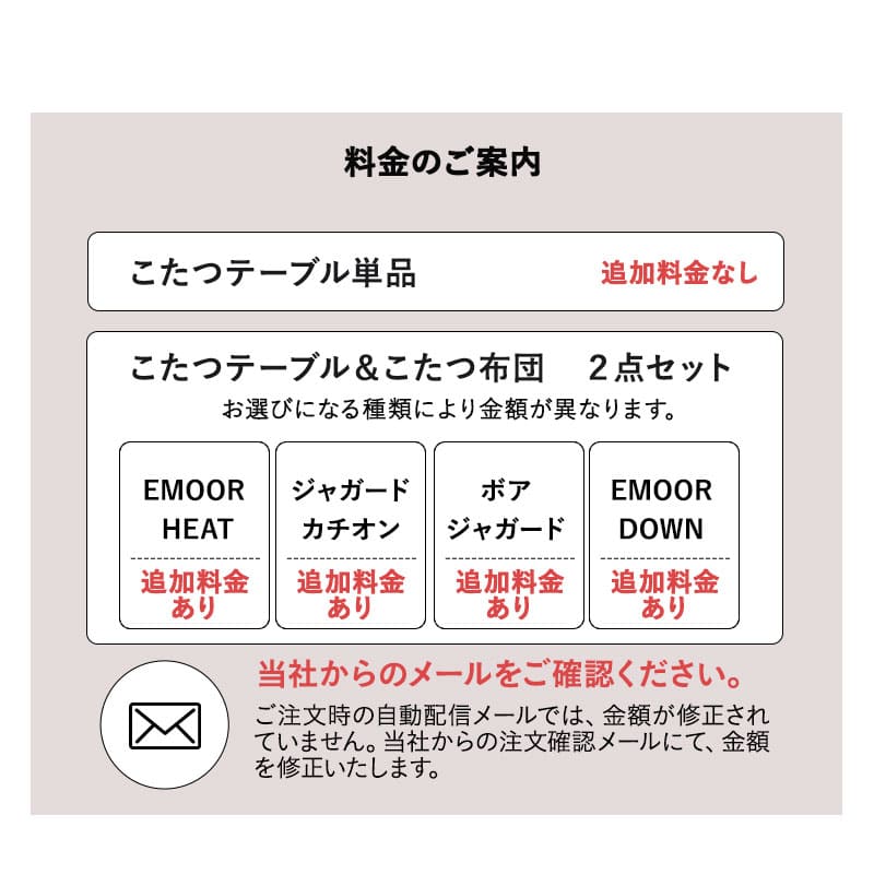 こたつテーブル＋こたつ掛け布団 セット 長方形 幅120cm ハイタイプ 省スペースデザイン