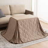 こたつテーブル＋こたつ掛け布団 セット 長方形 幅80cm ハイタイプ 省スペースデザイン