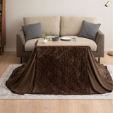 こたつテーブル＋こたつ掛け布団 セット 長方形 幅80cm ハイタイプ 省スペースデザイン