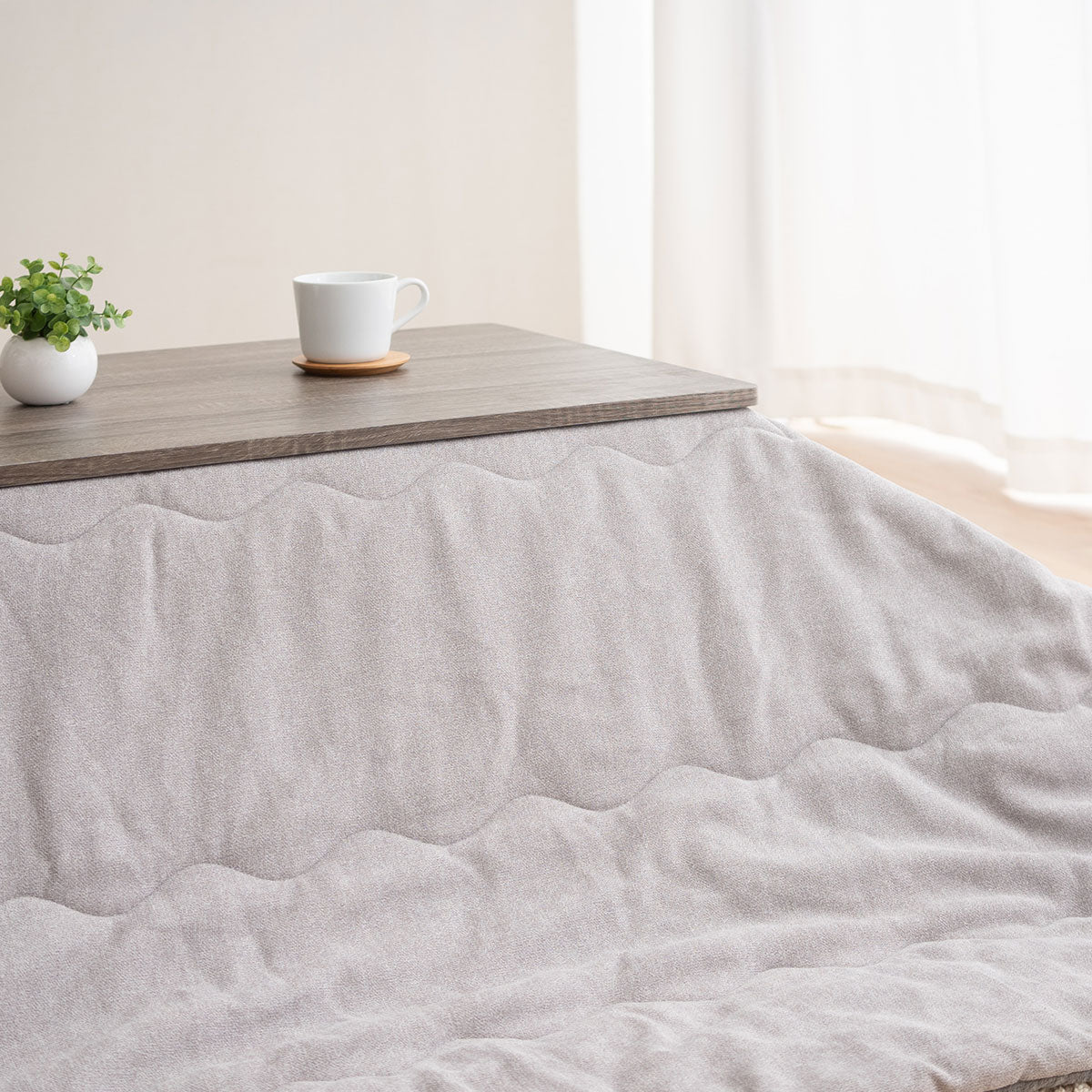 こたつテーブル＋こたつ掛け布団 セット 長方形 120cm