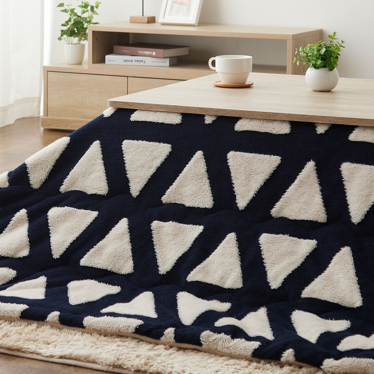 こたつテーブル＋こたつ掛け布団 セット 長方形 120cm