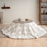 こたつテーブル＋こたつ掛け布団 セット 円形 直径78cm