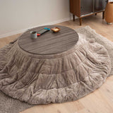 こたつテーブル＋こたつ掛け布団 セット 円形 直径78cm