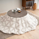 こたつテーブル＋こたつ掛け布団 セット 円形 直径78cm