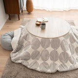 こたつテーブル＋こたつ掛け布団 セット 円形 直径78cm