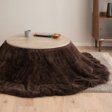 こたつテーブル＋こたつ掛け布団 セット 円形 直径78cm