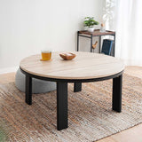 こたつテーブル＋こたつ掛け布団 セット 円形 直径78cm