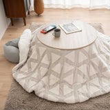 こたつテーブル＋こたつ掛け布団 セット 円形 直径78cm