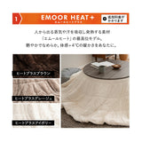 こたつテーブル＋こたつ掛け布団 セット 円形 直径78cm