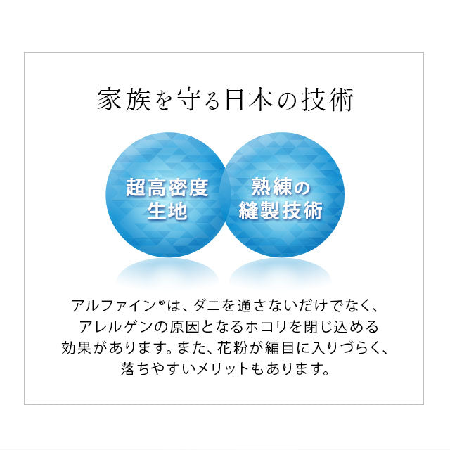 敷き布団カバー シングルサイズ 日本製 抗菌・防臭・防ダニ