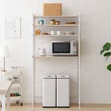 キッチンラック 幅60cm 幅90cm 3段 大型レンジ対応 収納ラック ゴミ箱上ラック レンジ台 レンジラック 収納棚 キャビネット ラック 冷蔵庫 ゴミ箱 ごみ箱 ダストボックス ゴミ箱上収納 キッチン収納 収納家具